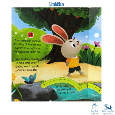 Sách Âm Thanh Thỏ Và Rùa - Cho Bé 0-6 Tuổi - Đinh Tị