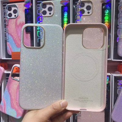 Ốp lưng kim tuyến lấp lánh đổi màu cho iPhone 15 Pro Max Mutural Ultra Hybrid Zero One Magfit - Hàng chính hãng