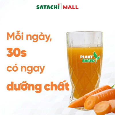 Bột Cà Rốt Nguyên Chất SATACHI – 100% cà rốt tự nhiên, không đường – Hộp 418g