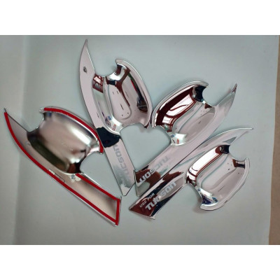 Ốp Hõm Cửa Xe Hyundai Tucson 2016 2017 2018 2019 2020 Mạ Crom