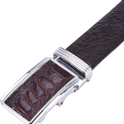 Thắt Lưng Nam Da Đà Điểu Trơn Huy Hoàng HT4410 - Nâu Đất