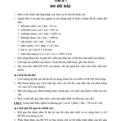 CHUYÊN ĐỀ BỒI DƯỠNG HỌC SINH GIỎI VẬT LÍ 6_KV