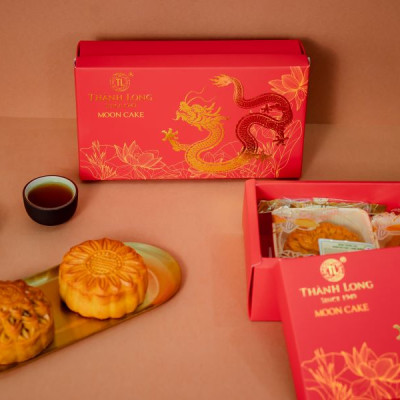 Hộp bánh trung thu 2 bánh 2 trứng 220g - Combo G - Thành Long (440g) -  VIỆT NAM