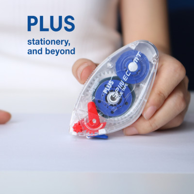 Băng keo dán 2 mặt SpinEco, thương hiệu Nhật Bản PLUS, độ dính cao, có ruột thay thế