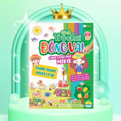 Sách - Trò Chơi Đóng Vai Công Chúa Nhỏ Mika - Combo 6 Cuốn - Bóc Dán 480+ Sticker Đa Dạng Cho Bé Gái - Megabook