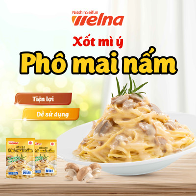 Xốt Mì Ý Nisshin Hương Vị Phô Mai Nấm - Nisshin Seifun Welna Shop