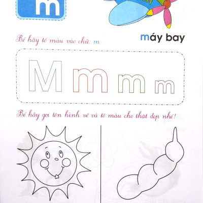 Bé Tập Tô Và Làm Quen Với Chữ Cái (3 - 4 Tuổi) - Tập 2 (Tái Bản)