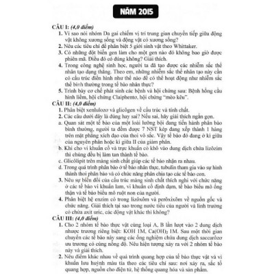 Sách - Tổng Tập Đề Thi Olympic 30 Tháng 4 Sinh Học 10 ( 2014 - 2018)