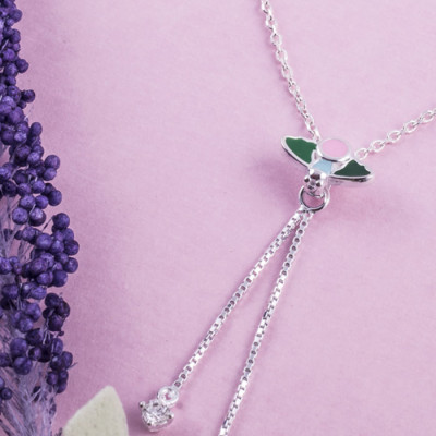 Dây chuyền bạc S925 Italia Bạc Xinh Huệ Ngân-Cánh Chim Mùa xuân ZCP15009