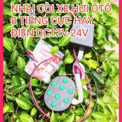 BỘ NHẠI CÒI BÀN PHÍM KÊU 8 CHẾ ĐỘ CỰC TO HAY LẮP XE MÁY ÔTÔ MẪU MỚI