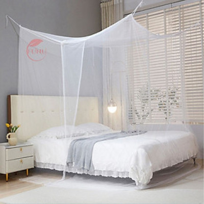 Màn dây có cửa Funu, vải mềm mịn, mắt lưới nhỏ, định hình ổn định giúp thông thoáng, chống muỗi an toàn, bảo vệ giấc ngủ - Hàng chính hãng