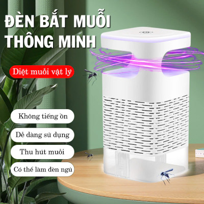 Đèn Bắt Muỗi Diệt Côn Trùng Thông Minh , Máy Bắt Muỗi Quạt Động Cơ Từ Tính Siêu Êm – Đèn Ngủ 2in1 Diệt Muỗi Hiệu Quả