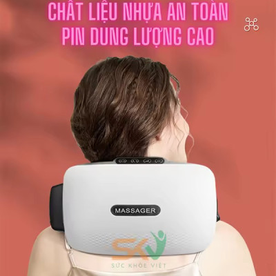Máy Massage Bụng tan Mỡ, Đai Massage Đánh Tan Mỡ Bụng Cao Cấp Có Đèn Hồng Ngoại Tích Hợp Đá Nóng Hymalaya Giúp tan mỡ bụng 