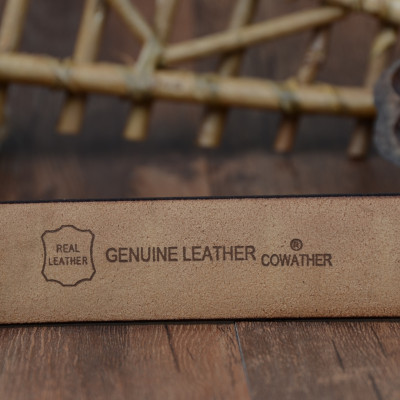 Thắt Lưng Da Bò Chính hãng COWATHER XF001 Đen
