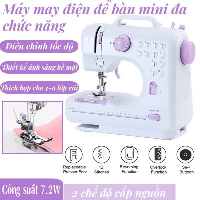 Máy May Mini Cao Cấp Đa Chức Năng Gia Đình: 12 Loại Mũi Khâu - Đáp Ứng Nhiều Nhu Cầu Khác Nhau Của Bạn, ĐÈN TRANG TRÍ 