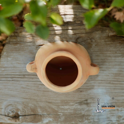 Chậu Gốm Đất Nung Áp Treo Tường