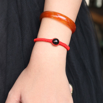 Vòng Tay Kết Dây Hạt Thạch Anh Tóc Đen Ngọc Quý Gemstones GA24