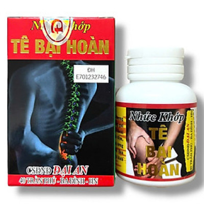 Viên uống nhức khớp Tê Bại Hoàn hỗ trợ đau lưng viêm nhức xương khớp, gai cột sống, thoái hoá khớp - Mã số 1502