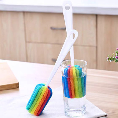 Cây cọ rửa ly cốc chén 7 màu - Cậy cọ rửa bình sữa siêu tiện lợi