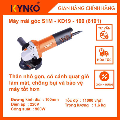 Máy mài góc cầm tay chính hãng Kynko S1M- KD19 -100 (Công tắc đuôi) # 6191 giá tốt