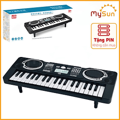 Đàn Piano Organ mini đồ chơi nhạc cụ đánh đàn cho bé có nhạc tặng kèm PIN