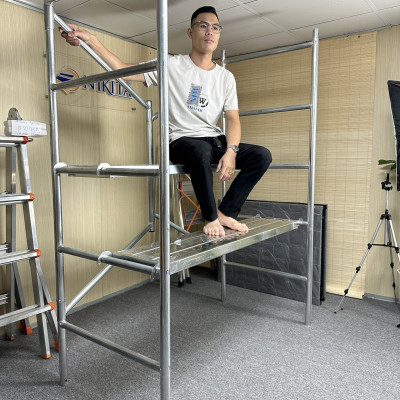 [NEW] Giàn giáo di động 2 mâm đứng MD180, chắc chắn, dùng cho công trình, có thể ghép nối tăng chiều cao, chính hãng Nikita