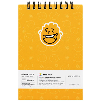 Sổ Lò Xo Note DISC? - Kẻ Ngang - 160 Trang 80gsm - The Sun - I
