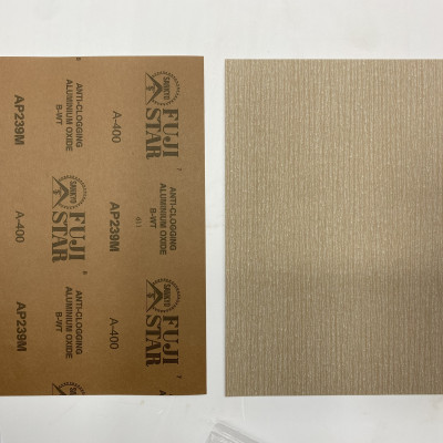 (1 Tờ) Giấy Nhám Khô FujiStar Màu Hồng Nhật Bản AA180-240-320-400-600 Loại Bỏ Hoàn Toàn Vết Xước Nhỏ, Lớp Sơn Cũ, Đánh Bóng Bề Mặt