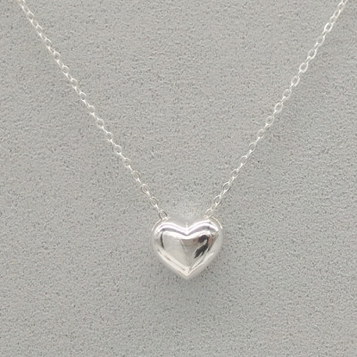 Bộ Dây Chuyền Liền Mặt Bạc Ý S925 Bạc Xinh Huệ Ngân - Tim Phồng Xinh PP1481