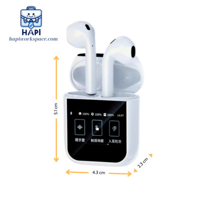 Tai nghe không dây hàng chính hãng WiWU Airbuds Wi-T24 với màn hình cảm ứng