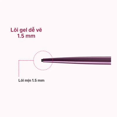 Bút Chì Gel Kẻ Mí Mắt Siêu Chống Trôi Dạng Xoay Kissme Heroine Make Màu Nâu #02