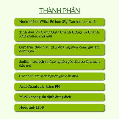 Nước rửa chén hữu cơ Bồ hòn Ecocare tinh dầu Quế 2000ml 