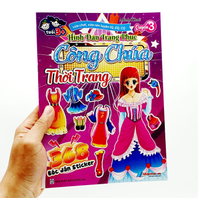 368 Bóc Dán Sticker - Hình Dán Trang Phục Công Chúa - Quyển 3 - Thời Trang