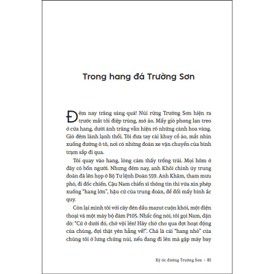 Ký ức đường Trường Sơn (NXB Trẻ)