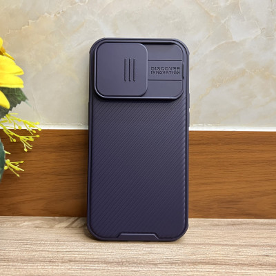 Ốp lưng Nillkin Camshield Pro dành cho iPhone 14 Pro Max màu tím - hàng chính hãng