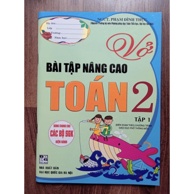 Sách - Combo Vở Bài Tập Nâng Cao Toán 2 - Tập 1 + 2 (Theo Chương Trình Giáo Dục Phổ Thông Mới)