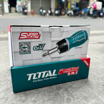BỘ TUA VÍT 8 TRONG 1 (TAY VẶN XOAY CHIỀU) TOTAL TACSDS1726 - HÀNG CHÍNH HÃNG