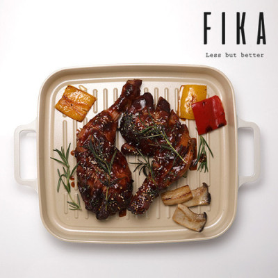 [Hàng chính hãng] Chảo nướng chống dính bếp từ  Neoflam Fika 28cm. dùng để nướng trên bếp hoặc thay khay trong lò nướng.  Made in Korea. Hàng có sẵn, giao ngay