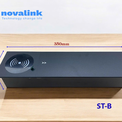 Ổ điện âm bàn họp nắp mở trượt dọc Novalink ST-W, tích hợp sạch không dây, hdmi, sạc USB-C, RJ45. Nhập khẩu chính hãng.