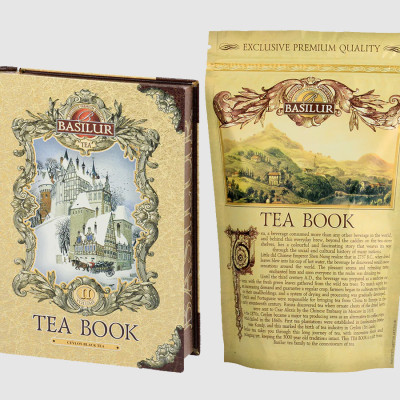 Trà đen Ceylon Basilur 4 vị đu đủ, hướng dương, cúc vạn thọ và hoa nghệ tây – Tea Book Volume II