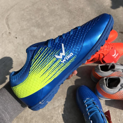 Hot Một đôi giày thể thao đá bóng cao cấp Wika Flash Xanh Biển