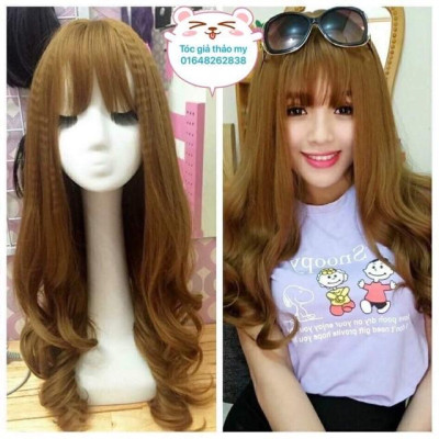 Tóc nguyên đầu cao cấp- tặng lứoi chum tóc- hình thật
