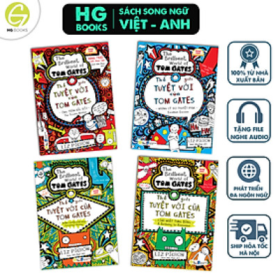 Thế Giới Tuyệt Vời Của Tom Gates - Song ngữ Việt-Anh. Truyện tranh kèm audio và từ vựng chọn lọc.