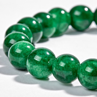 Vòng cẩm thạch sơn thủy Phối Charm Bạc (8mm) Ngọc Quý Gemstones