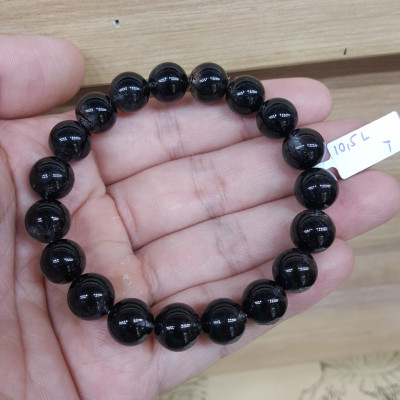 Vòng Tay Đá Thạch Anh Tóc Đen - 10.5mm - BATDV007