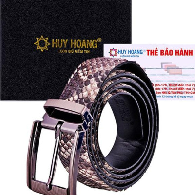 Thắt Lưng Nam Da Trăn Đầu Kim Huy Hoàng HT4306 - Da Nguyên Thủy