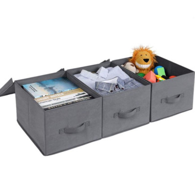 Combo 2 Hộp Đựng Đồ Đa Năng – Túi Vải Đựng Quần Áo Chăn Màn Phong Cách Thụy Điển Sang Trọng, Lịch Sự – Hàng Chính Hãng