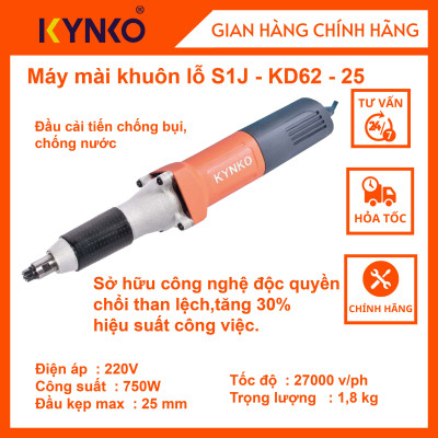 Máy mài khuôn lỗ - mài thẳng - KD62 # 6623 cầm tay giá tốt chính hãng Kynko Chống bụi, chống nước