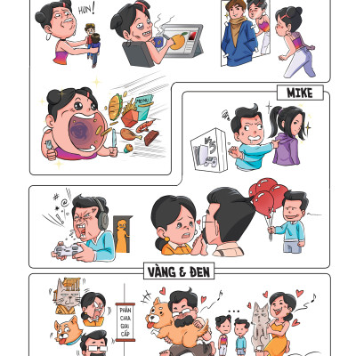 Combo Thỏ và Gia Đình Dzăn Hóa: Thỏ Bảy Màu và Những Người Nghĩ Nó Là Bạn + Gia Đình Dzăn Hóa Nơi Tình Yêu Bắt Đầu Bất Ổn