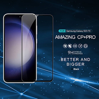 Kính cường lực cho Samsung Galaxy S23, S23 FE, S23 Plus (S23+) Nillkin Amazing CP+ Pro Full màn chống vỡ chống xước cao cấp - Hàng chính hãng